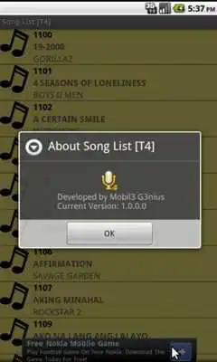 Play Song List [T4]